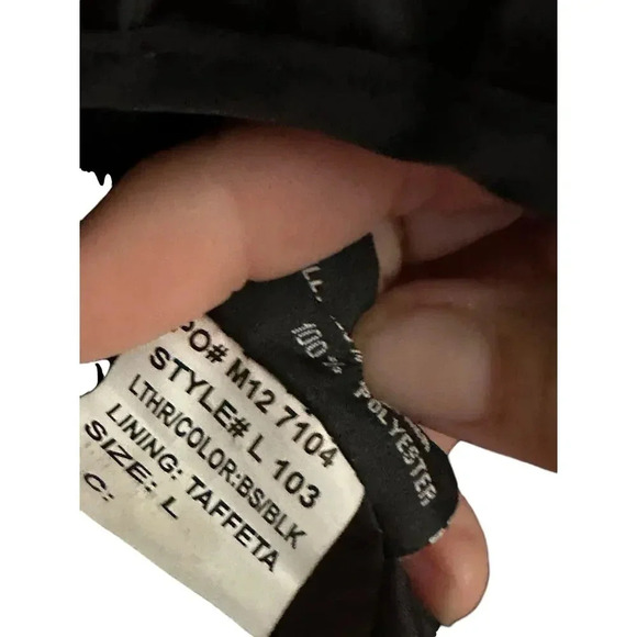 First Classics Italian Leather Gear Leather Motorcycle Jacket Size L - Picture 12 of 16